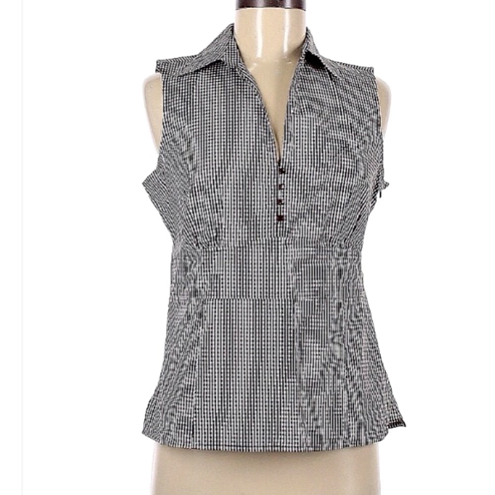 Cute & Cool Ann Taylor Loft Peplum 100% Cotton Sleeveless Top